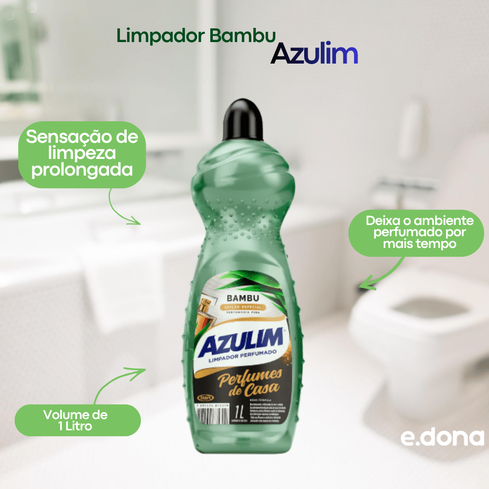 Limpador 1L Bambu Azulim - e - dona