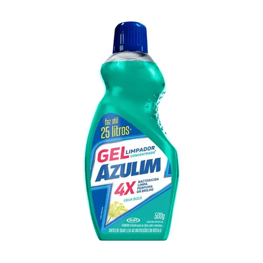 Limpador Desinfetante Concentrado em Gel Erva Doce Azulim 500ml - e - dona