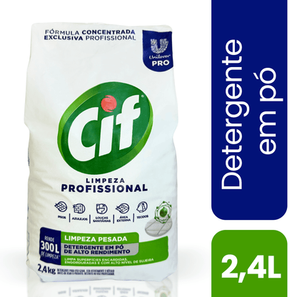 Limpador Em Pó Cif - Limpeza Profissional 2,4Kg - e - dona