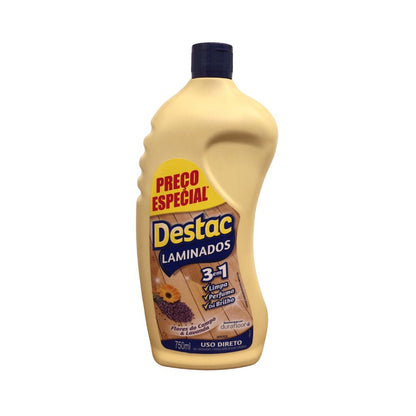 Limpador para Piso Laminado uso direto Flores do campo e Lavanda Destac 750ml - e - dona