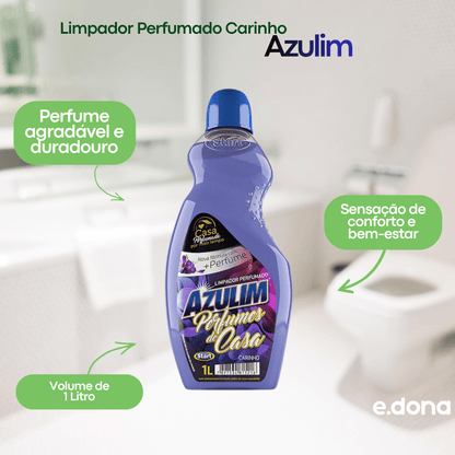Limpador Perfumado Carinho Azulim 1 Litro - e - dona