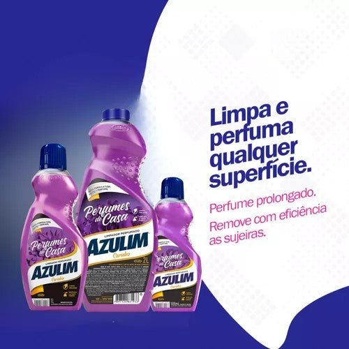 Limpador Perfumado Carinho Azulim 1 litro - e - dona