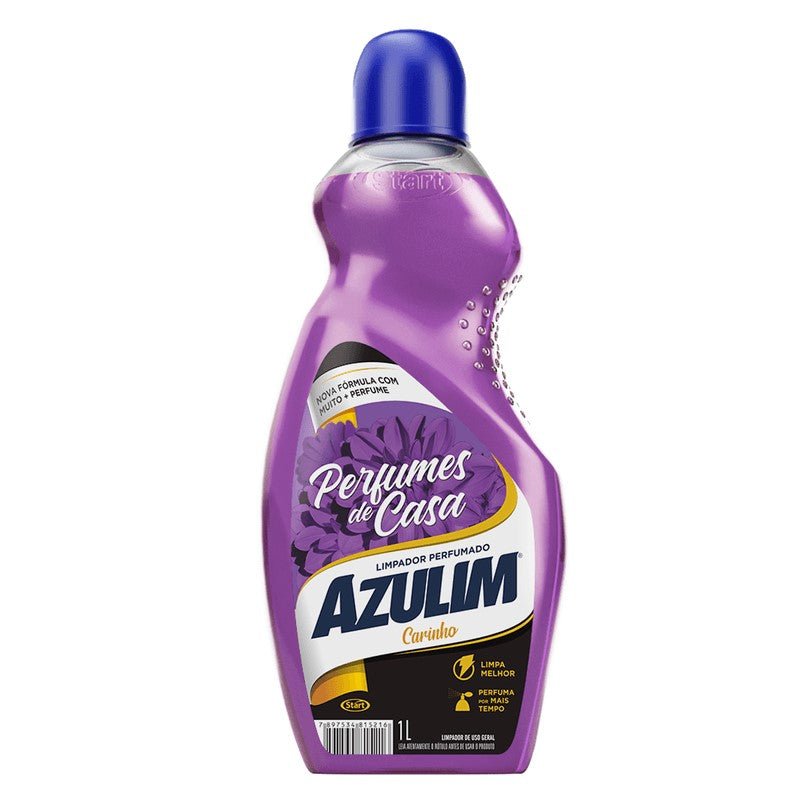 Limpador Perfumado Carinho Azulim 1 litro - e - dona