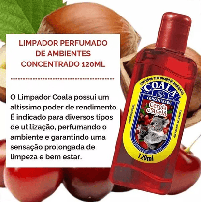 Limpador Perfumado Coala 120ml Cereja e Avelã - e - dona