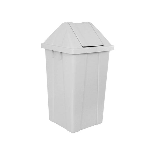 Lixeira 60L quadrada branca com tampa basculante JSN - e - dona