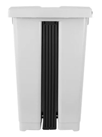 Lixeira 60L quadrada Branca com tampa e pedal P60B4 JSN - e - dona
