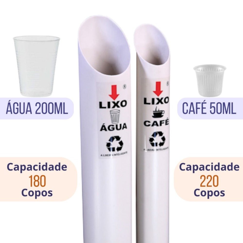 Lixeira de Copos 1 tubo de água JSN LE24 - e - dona
