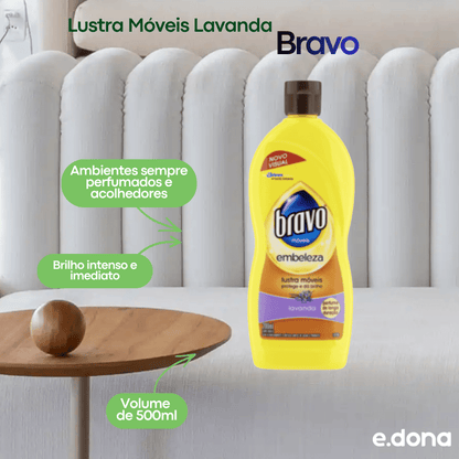 Lustra Móveis Lavanda Bravo 500ml - e - dona