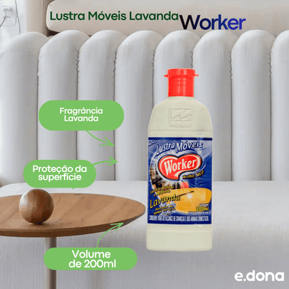 Lustra Móveis Lavanda Worker 200ml - e - dona