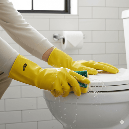 Luva de Látex Amarela P TOP Sanro - e - dona