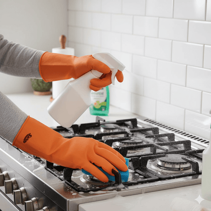 Luva de Látex Plus laranja P Sanro - e - dona