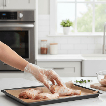 Luva Descartável Plástica MBLife - e - dona