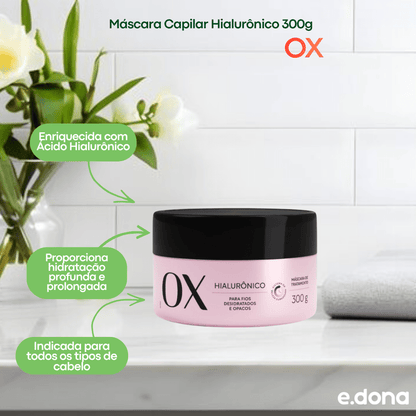 Máscara Capilar OX Hialurônico 300g - e - dona