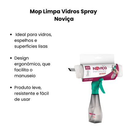 Mop Limpa Vidros Spray Noviça - e - dona