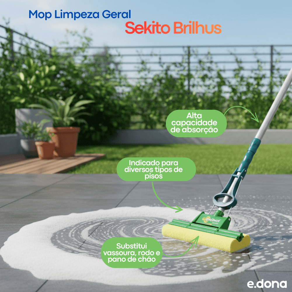 Mop Limpeza Geral tipo sekito Brilhus - e - dona