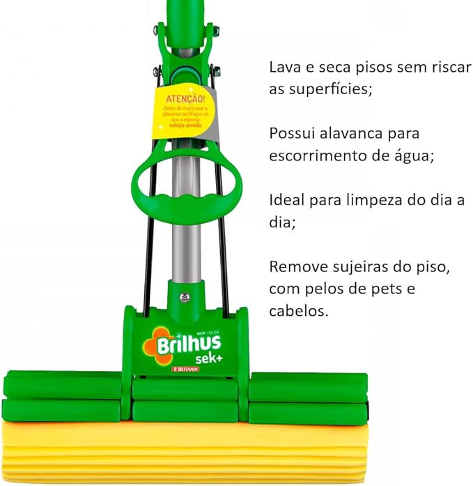 Mop Limpeza Geral tipo sekito Brilhus BT2024 - e - dona