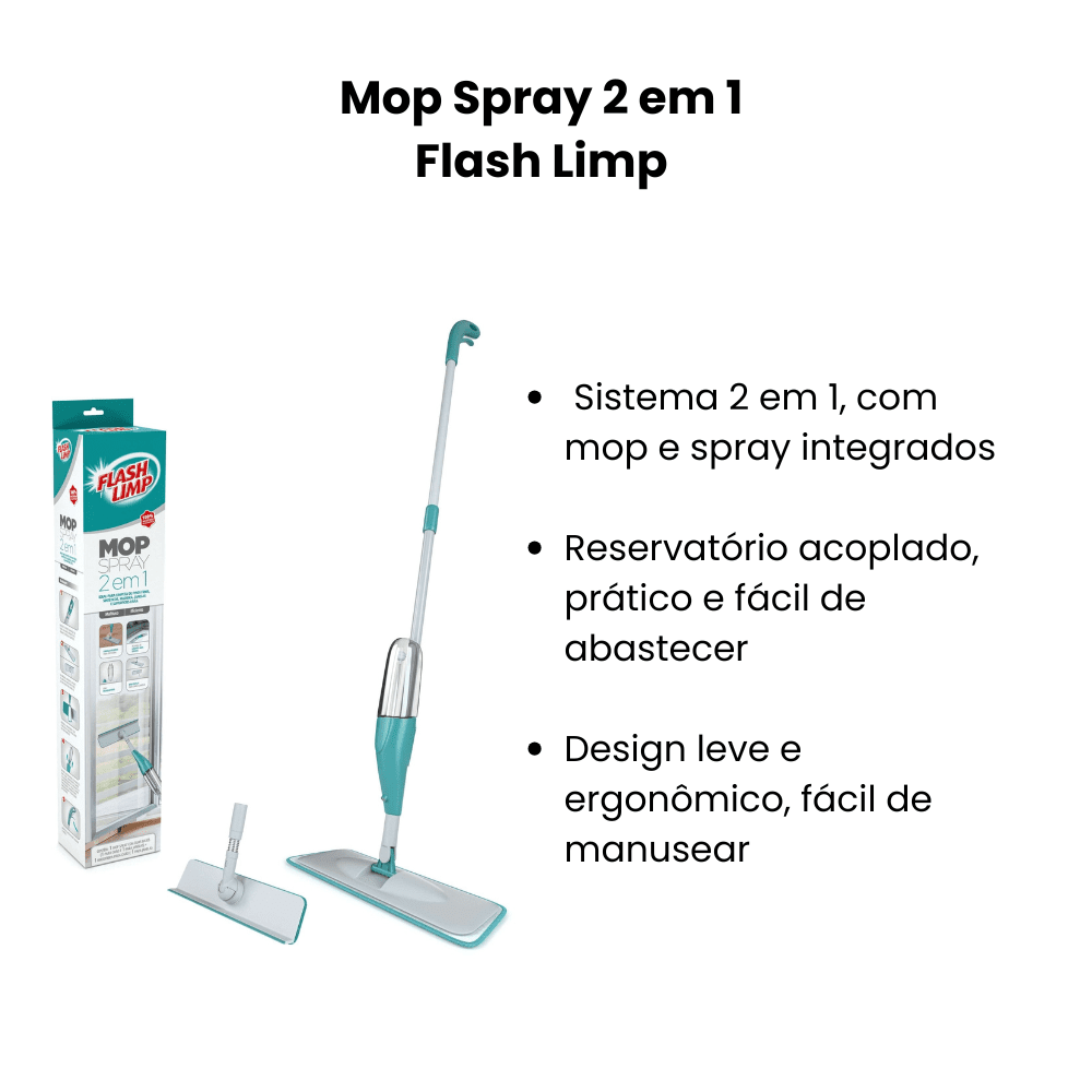 Mop Spray 2 em 1 Flash Limp - e - dona
