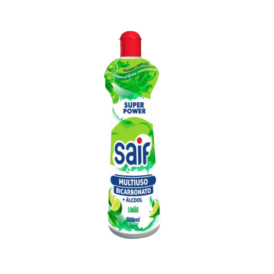 Multiuso Bicarbonato + Álcool Saif Limão 500ml - e - dona