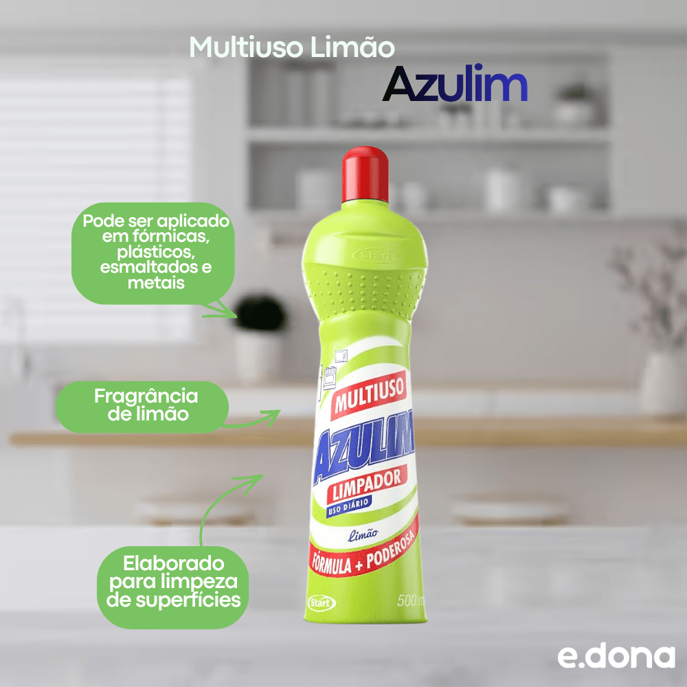 Multiuso Limão Azulim 500ml - e - dona