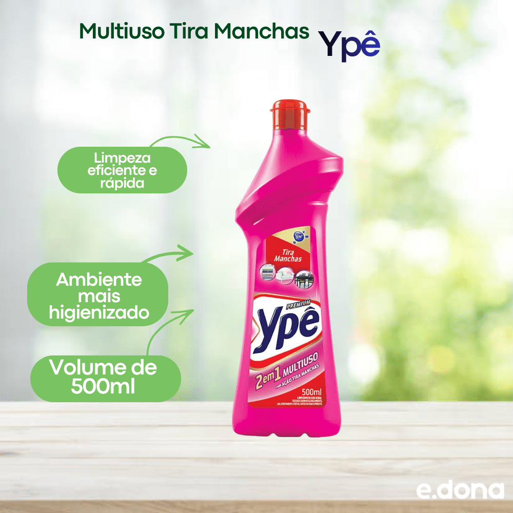 Multiuso Tira Manchas Ypê 500ml - e - dona