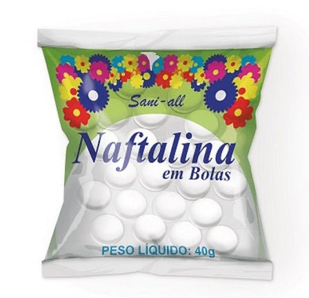 Naftalina Sanial 40g com 12 Pacotes - e - dona