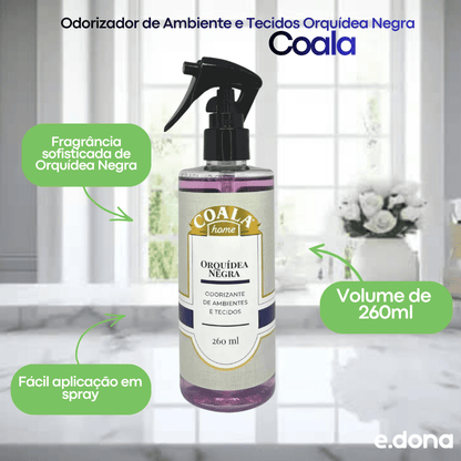 Odorizador de Ambiente e Tecidos 260ml Orquídea Negra Coala - e - dona