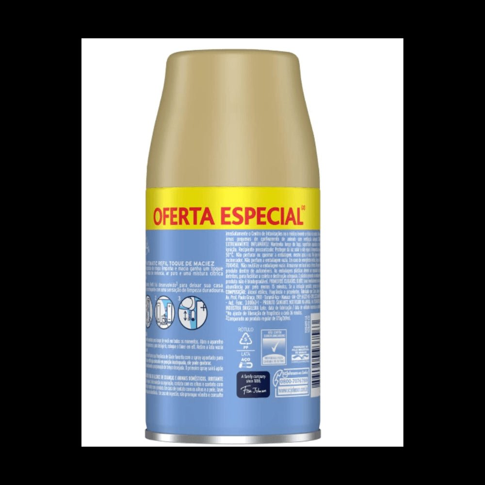 Odorizador de Ambiente Glade Refil Toque de Maciez 269ml - e - dona