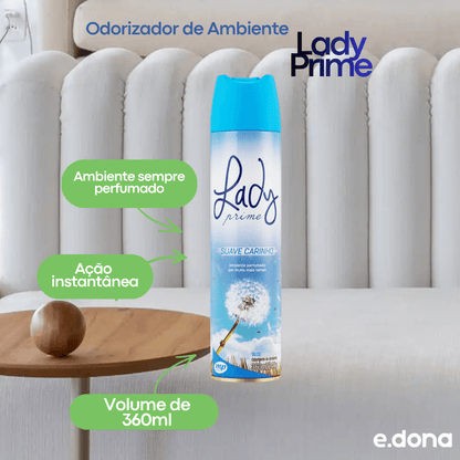 Odorizador de Ambiente Lady Prime Talco 360ml - e - dona