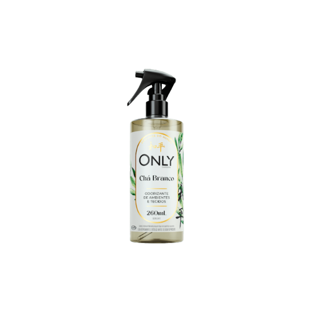 Odorizador de Ambientes e Tecidos Chá Branco 260ml Only - e - dona