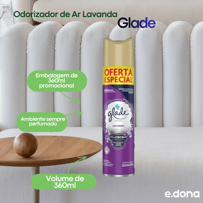 Odorizador de Ar Lavanda Glade 360ml promocional - e - dona