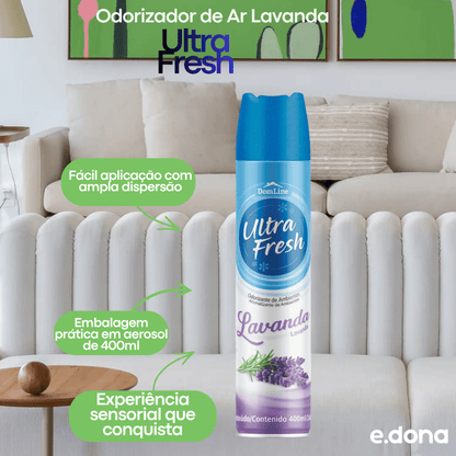 Odorizador de Ar Lavanda Ultra Fresh 400ml - e - dona