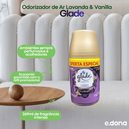Odorizador de Ar Lavanda & Vanilla Glade Refil 269ml promocional - e - dona