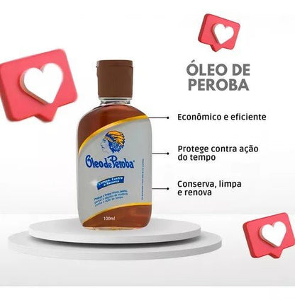 Óleo de Peroba King 100ml Limpa, Lustra e Renova - e - dona