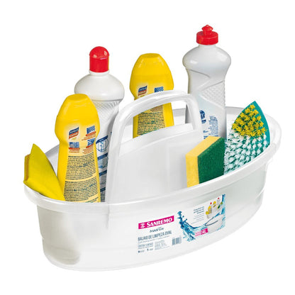 Organizador Balaio Oval 6L Sanremo Branco - e - dona