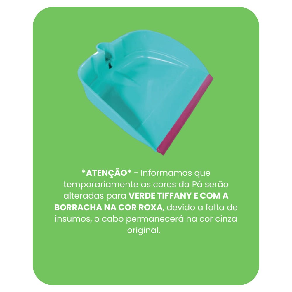 Pá de Lixo dobrável Jeitosa com cabo Superpro 9253C - e - dona