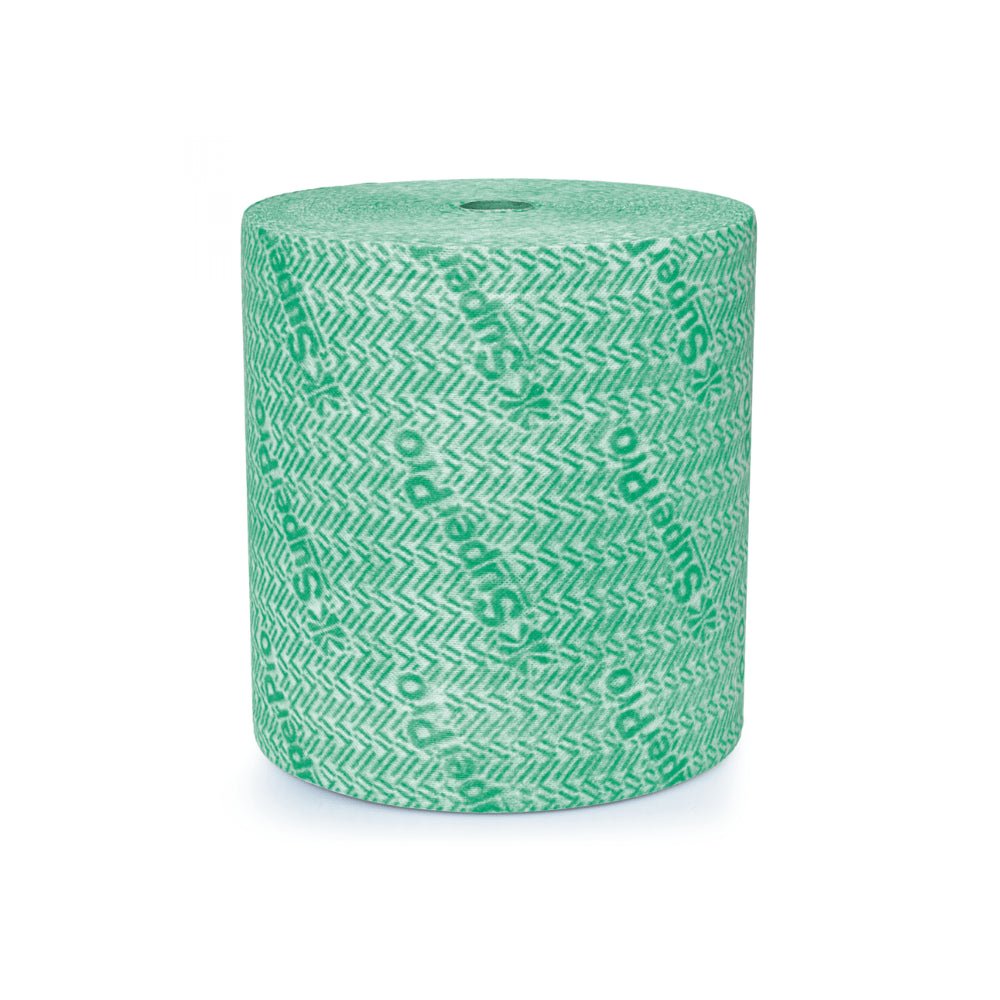 Pano Bobina 27x300m Verde Antiviral e Bactericida SuperPro Bettanin com 750 panos - e - dona