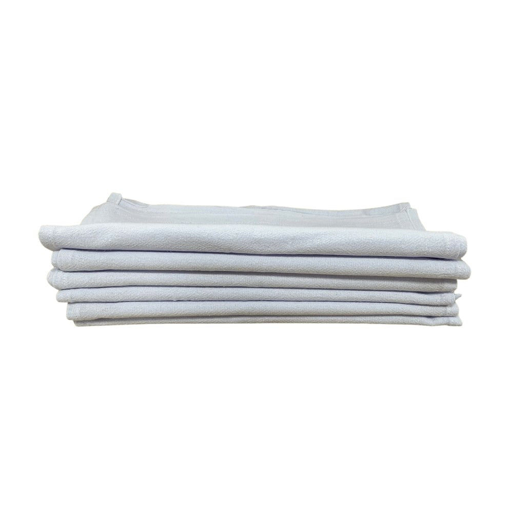 Pano de Prato Branco 40X65cm com Bainha Caebi 60g com 6 unidades - e - dona