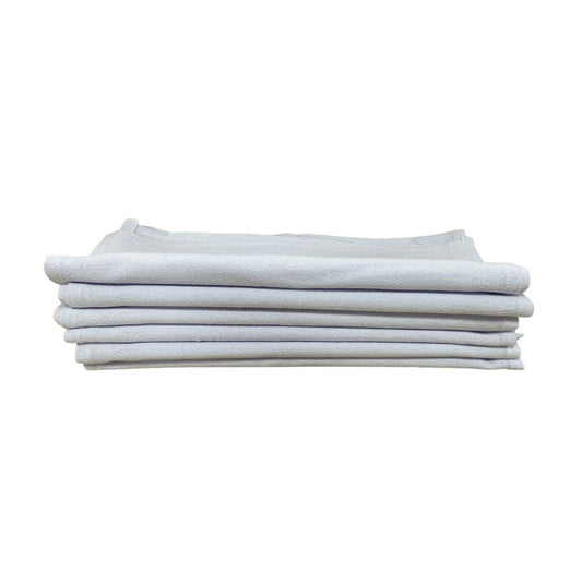 Pano de Prato Branco 40X65cm com Bainha Caebi 60g com 6 unidades - e - dona