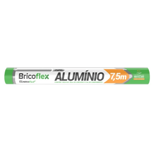 Papel Alumínio 30cmx7,5m Bricoflex - e - dona