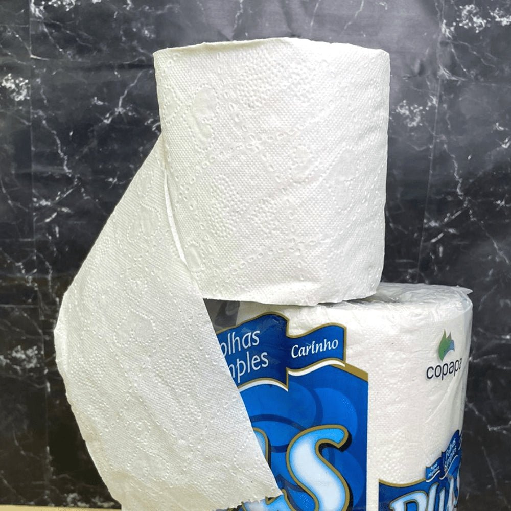Papel Higiênico Carinho Plus Folha Simples Maciez e Resistência com 16 Pacotes de 4 Rolos - Ideal para Uso Diário - e - dona