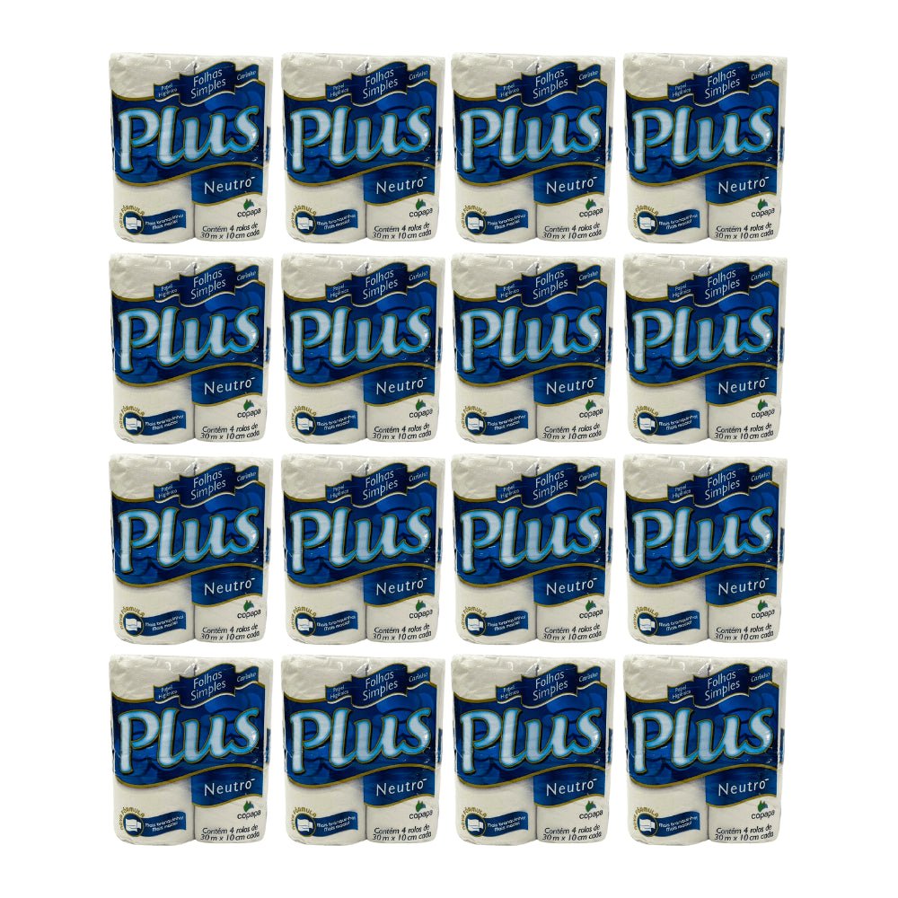 Papel Higiênico Carinho Plus Folha Simples Maciez e Resistência com 16 Pacotes de 4 Rolos - Ideal para Uso Diário - e - dona