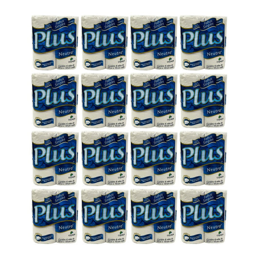 Papel Higiênico Carinho Plus Folha Simples Maciez e Resistência com 16 Pacotes de 4 Rolos - Ideal para Uso Diário - e - dona
