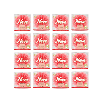 Papel higiênico Folha Dupla Neve fardo 16 pacotes com 4 rolos 30 metros - e - dona