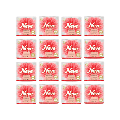Papel higiênico Folha Dupla Neve fardo 16 pacotes com 4 rolos 30 metros - e - dona
