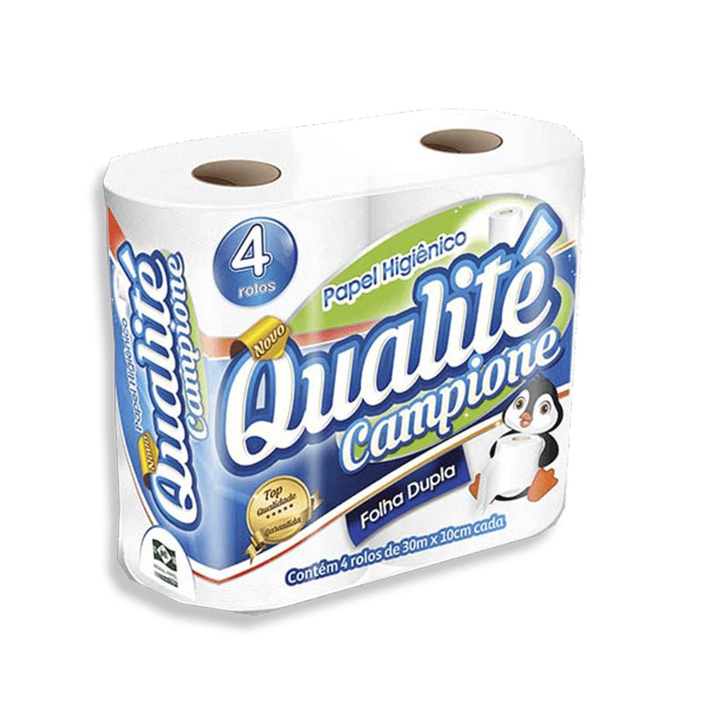 Papel Higiênico Folha Dupla Qualité 16 pacotes com 4 rolos de 30 metros - e - dona