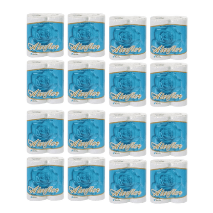 Papel Higiênico Folha Simples Alveflor 16 pacotes com 4 rolos de 30 metros - e - dona
