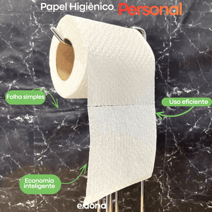 Papel Higiênico Folha Simples Personal com 4 rolos de 30 metros - e - dona