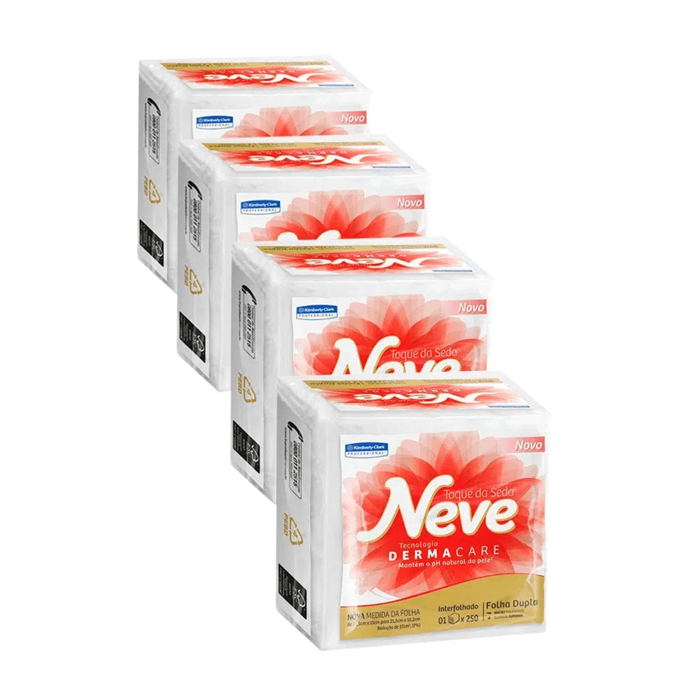 Papel Higiênico Interfolhado Cai Cai folha Dupla Neve com 12.000 folhas - e - dona