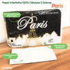 Papel Interfolha 100% Celulose 2 Dobras 20x21 Paris Folha Simples