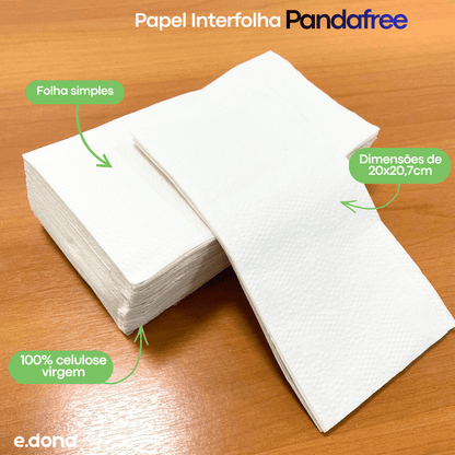 Papel Interfolha 100% Celulose 20x20,7cm 2 Dobras Folha Simples Wellpaper - e - dona